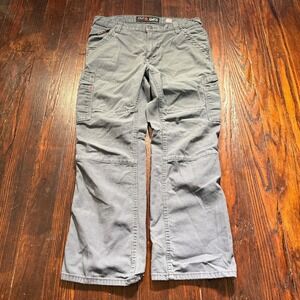 Ariat FR M5 Straight Jeans Mens 34x30 Gray Flame Resistant Stretch Cargo Cordura